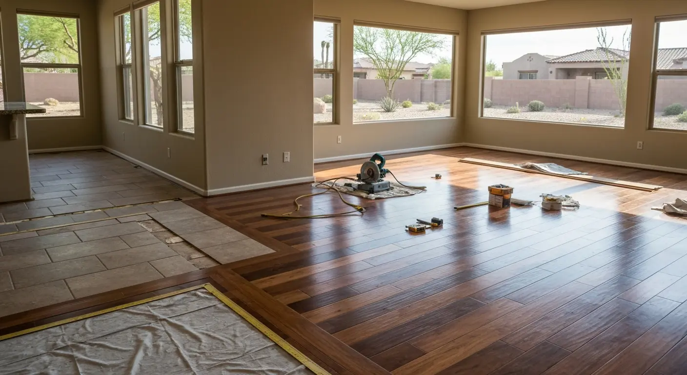 Residential flooring installation in Ahwatukee
