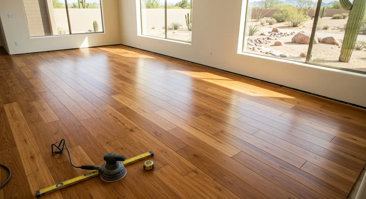 Residential flooring installation
