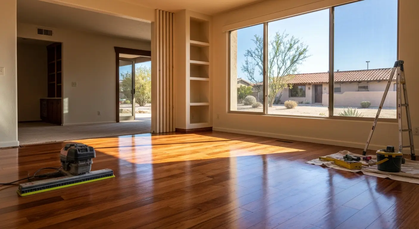 Residential flooring installation