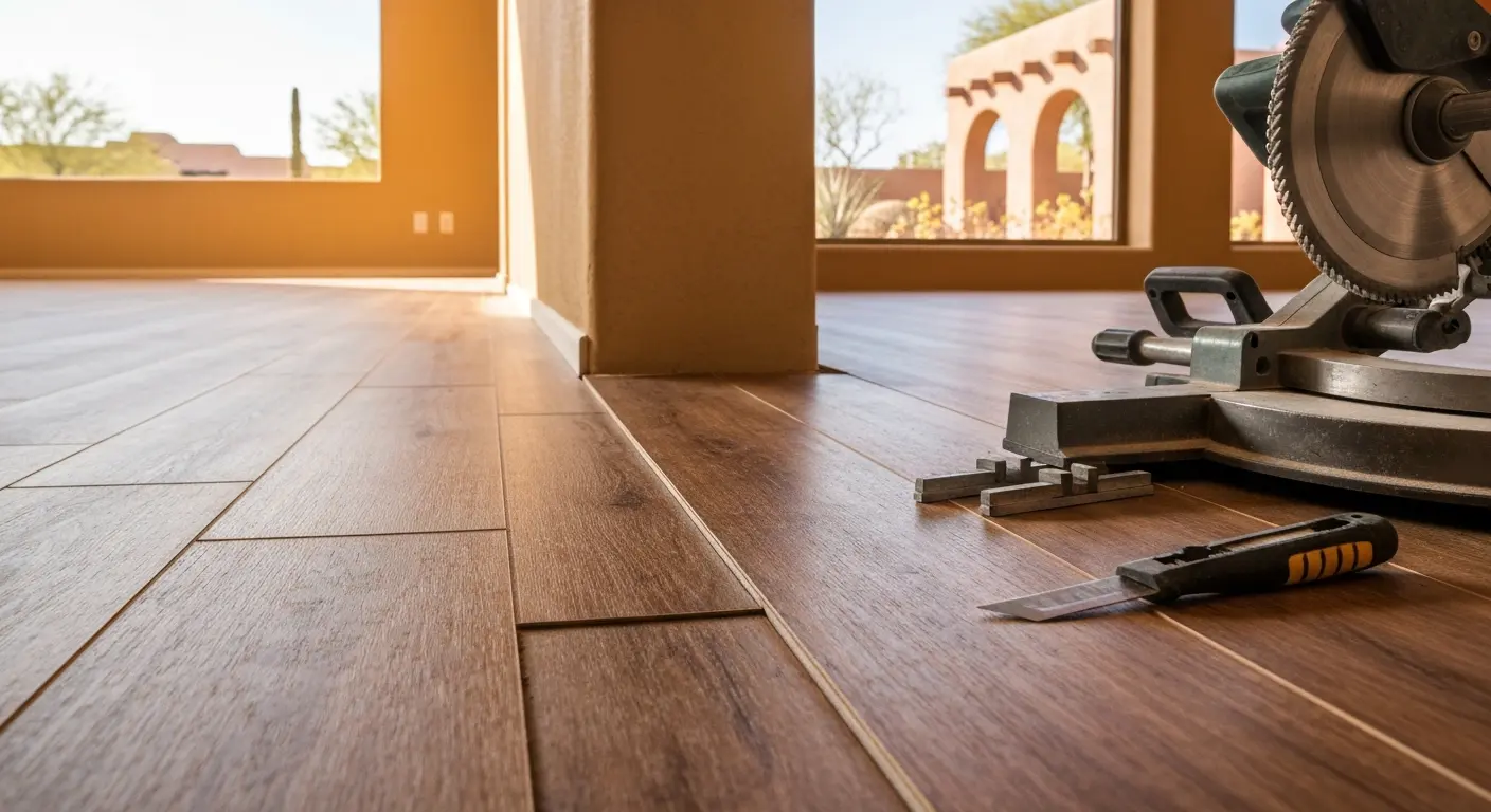 Residential flooring installation