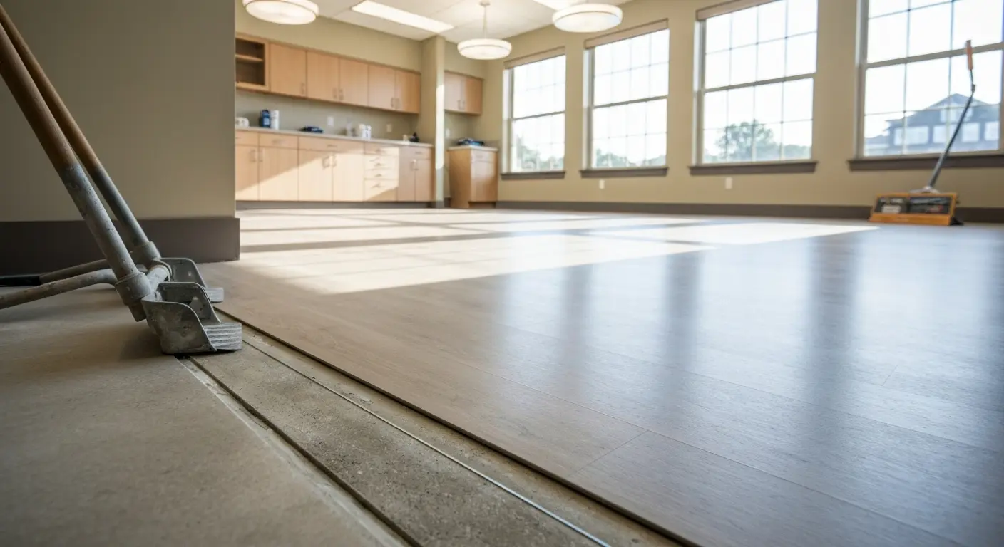 Commercial flooring project