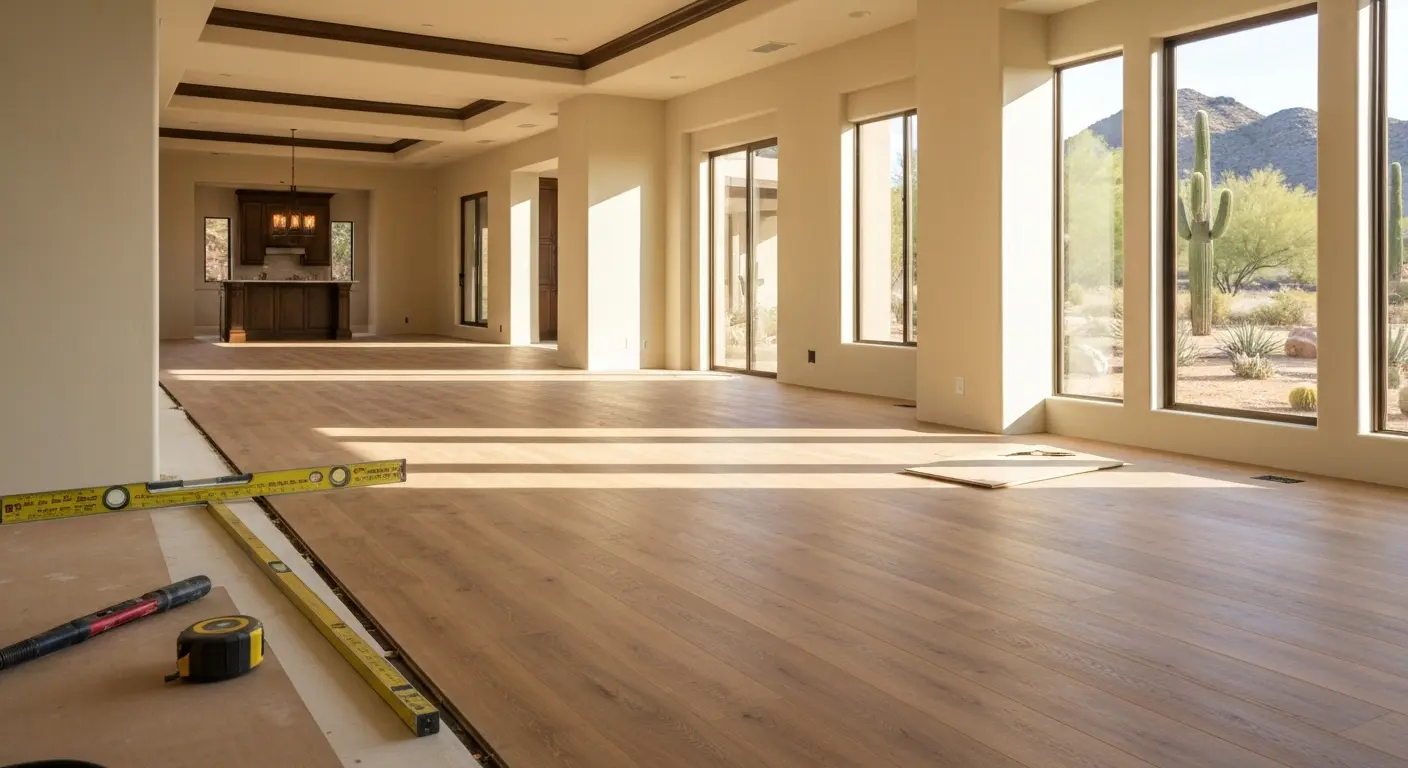 Residential flooring installation in Biltmore