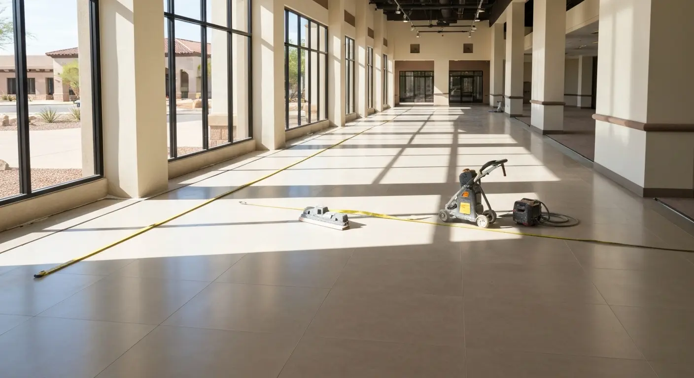 Commercial flooring project