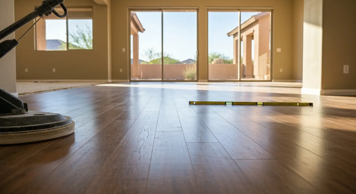 Residential flooring installation