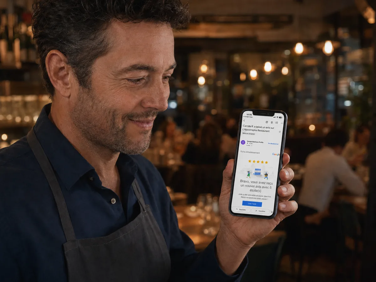 Nouvel avis positif publié sur Google