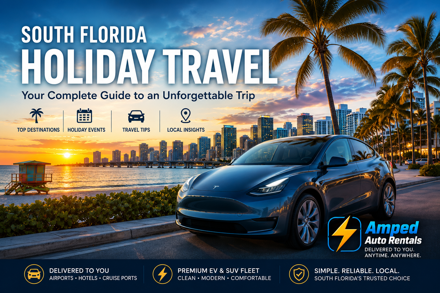 South Florida Holiday Travel Guide - Tesla and EV rentals delivered across Miami, Fort Lauderdale and Palm Beach