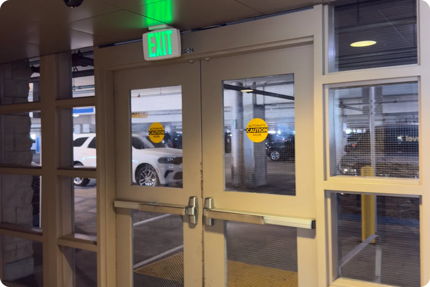 Step 4 of the walk from FLL Terminal 2 to the Cypress Garage — Amped Auto Rentals pickup