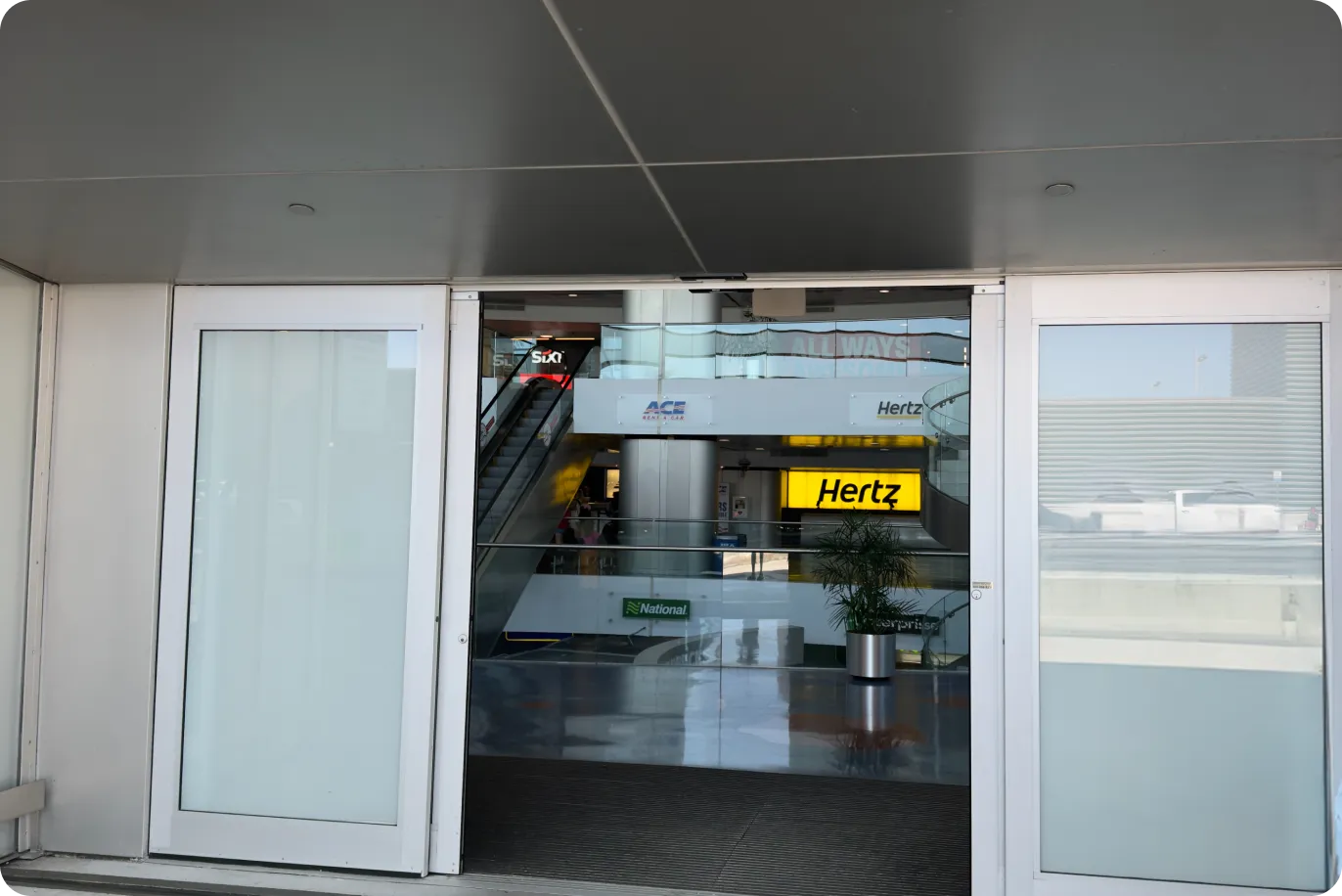 Step 5 of the walk from FLL Terminal 2 to the Cypress Garage — Amped Auto Rentals pickup