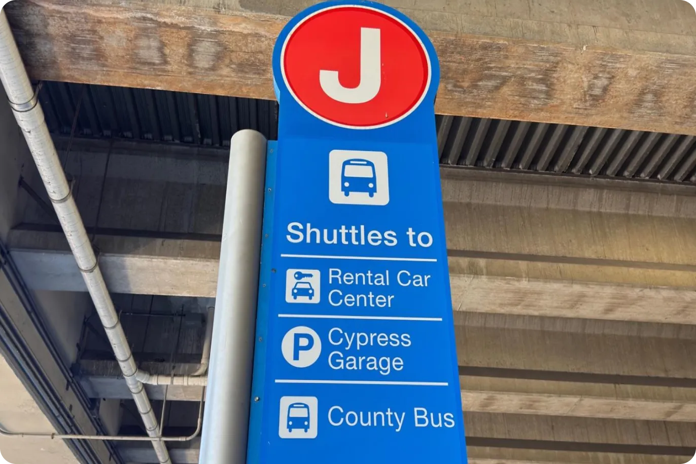 Step 9 of the walk from FLL Terminal 2 to the Cypress Garage — Amped Auto Rentals pickup