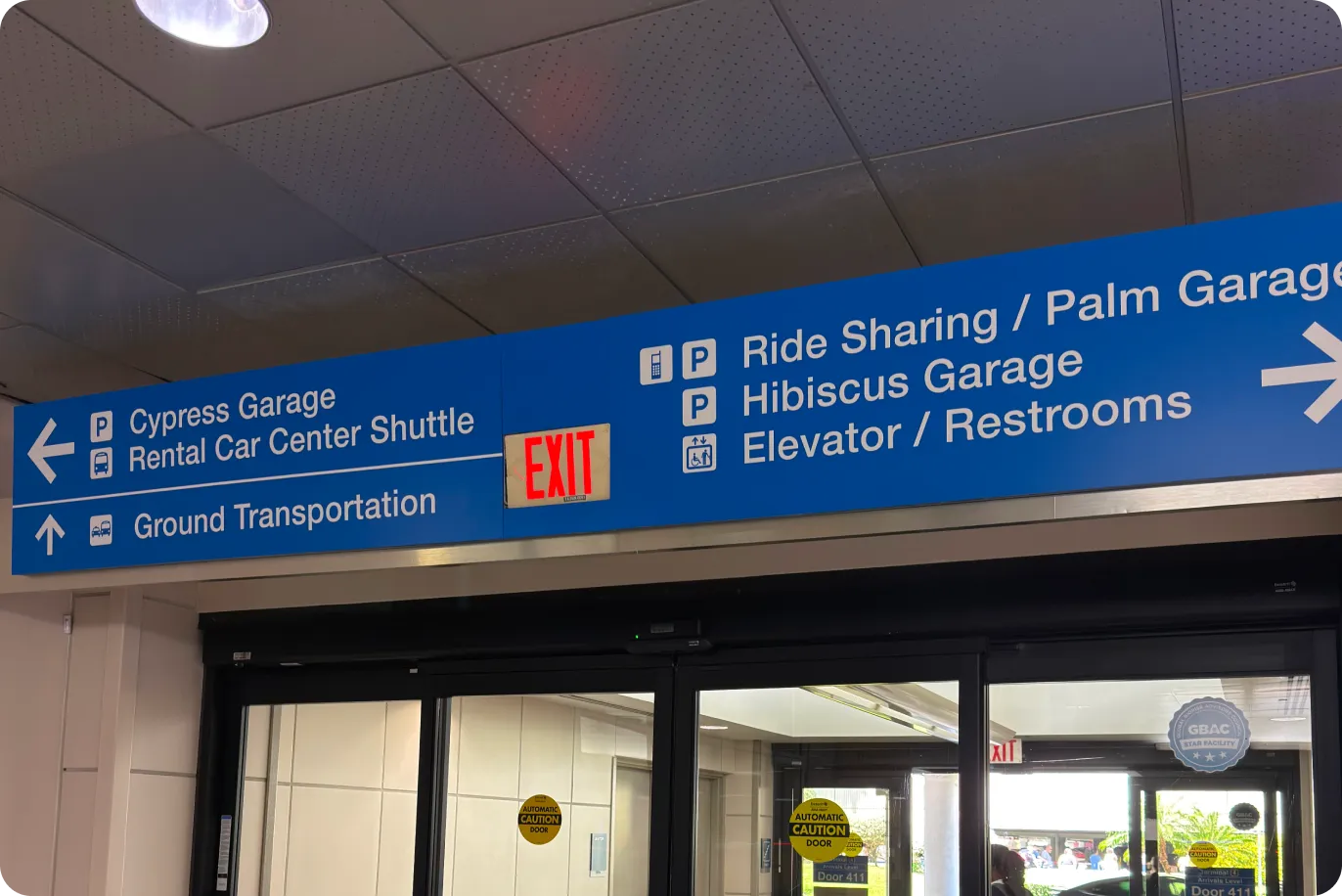 Step 9 of the walk from FLL Terminal 4 to the Cypress Garage — Amped Auto Rentals pickup
