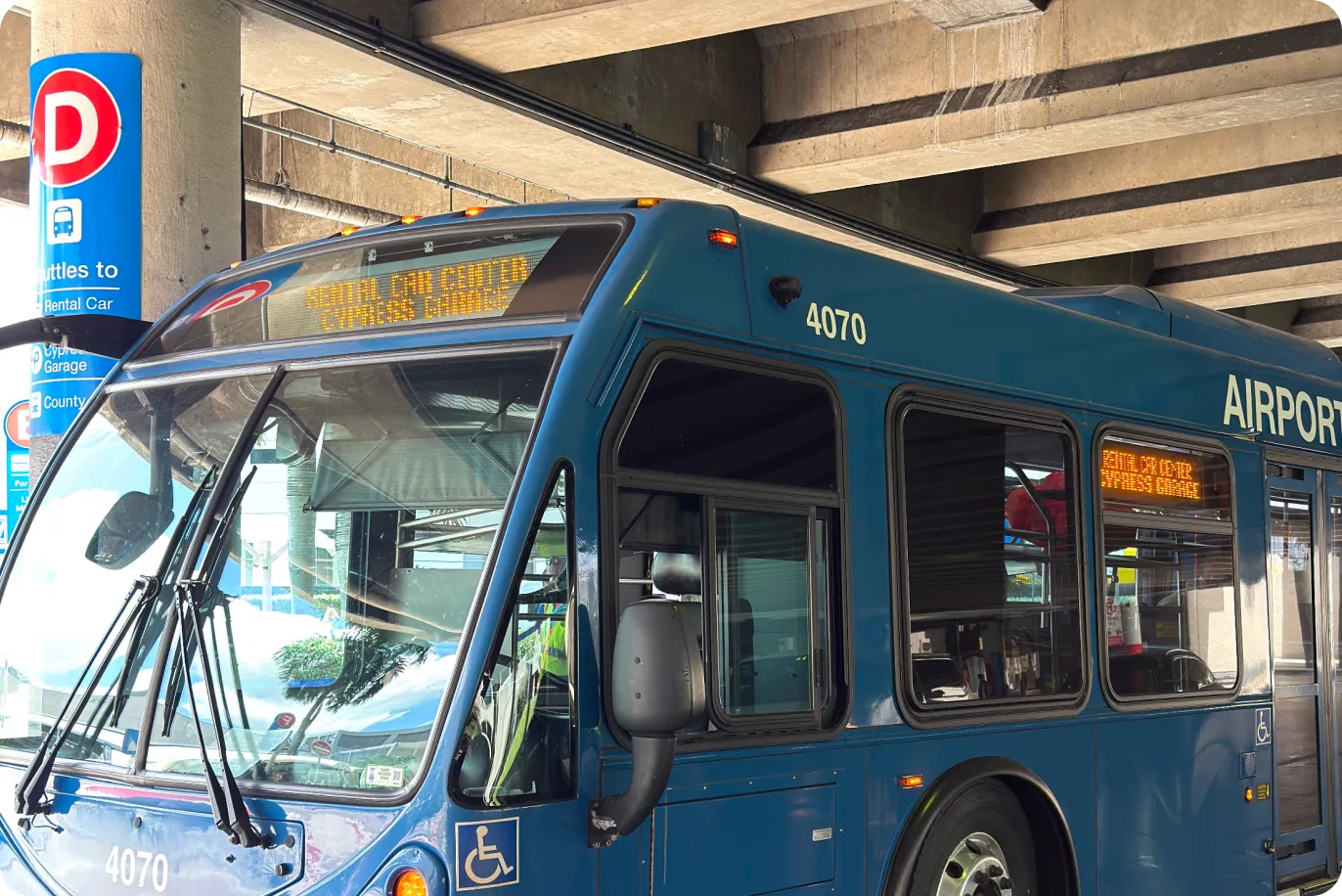 Step 4 of the walk from FLL Terminal 4 to the Cypress Garage — Amped Auto Rentals pickup