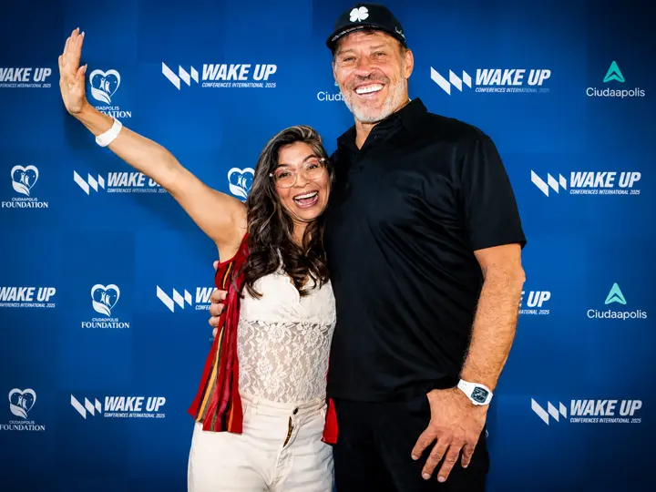 Silene con Tony Robbins