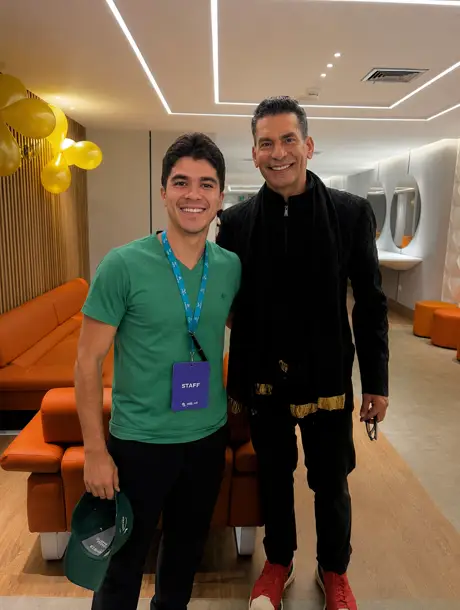 Gabriel con Ismael Cala