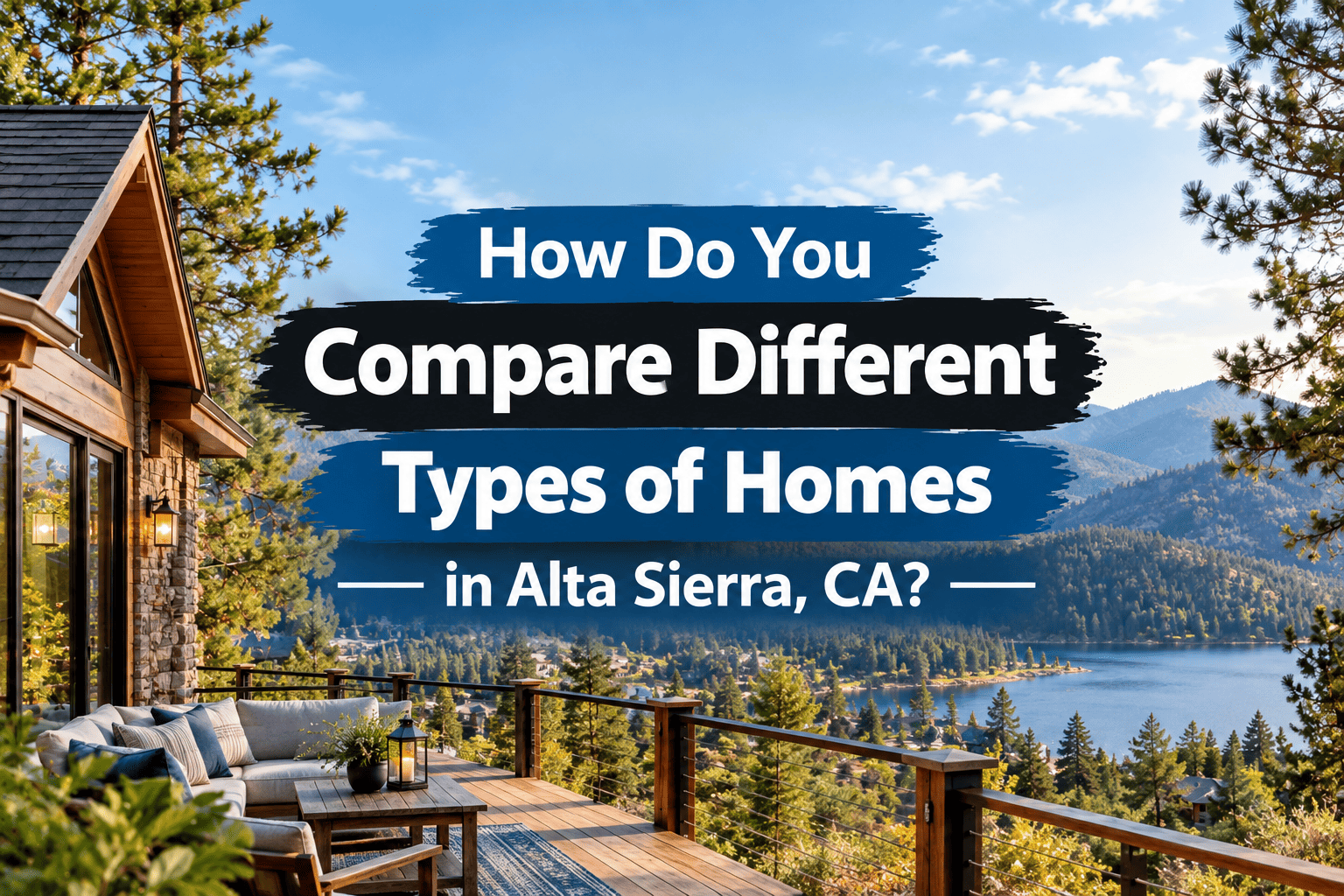 How Do You Compare Different Types of Homes in Alta Sierra, CA?