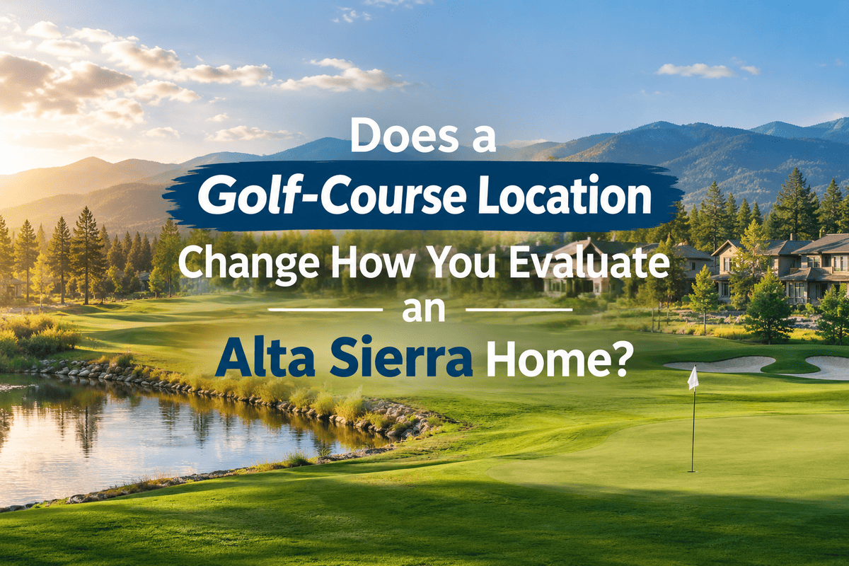 Does a Golf-Course Location Change How You Evaluate an Alta Sierra Home?