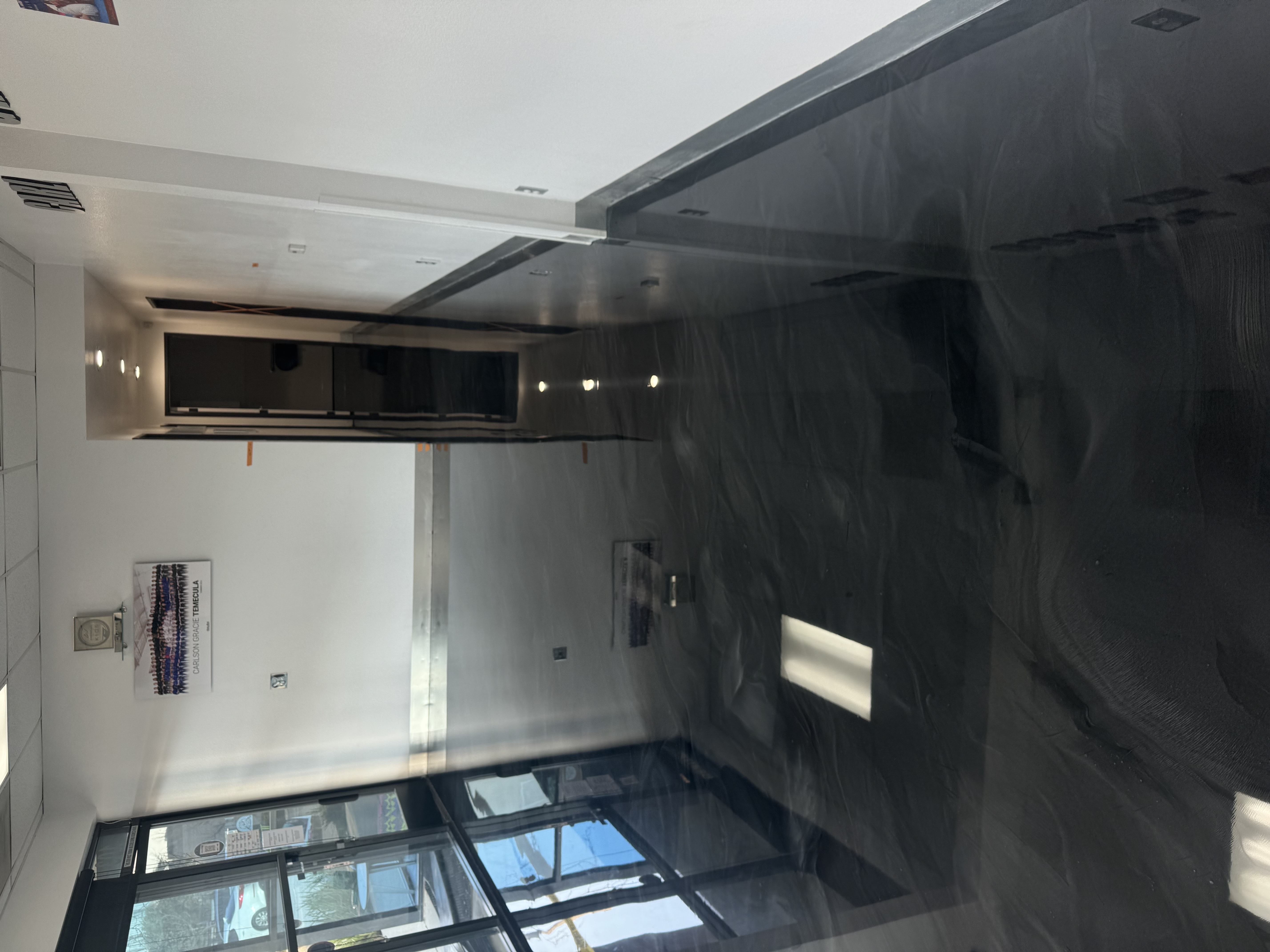 Metallic studio floor