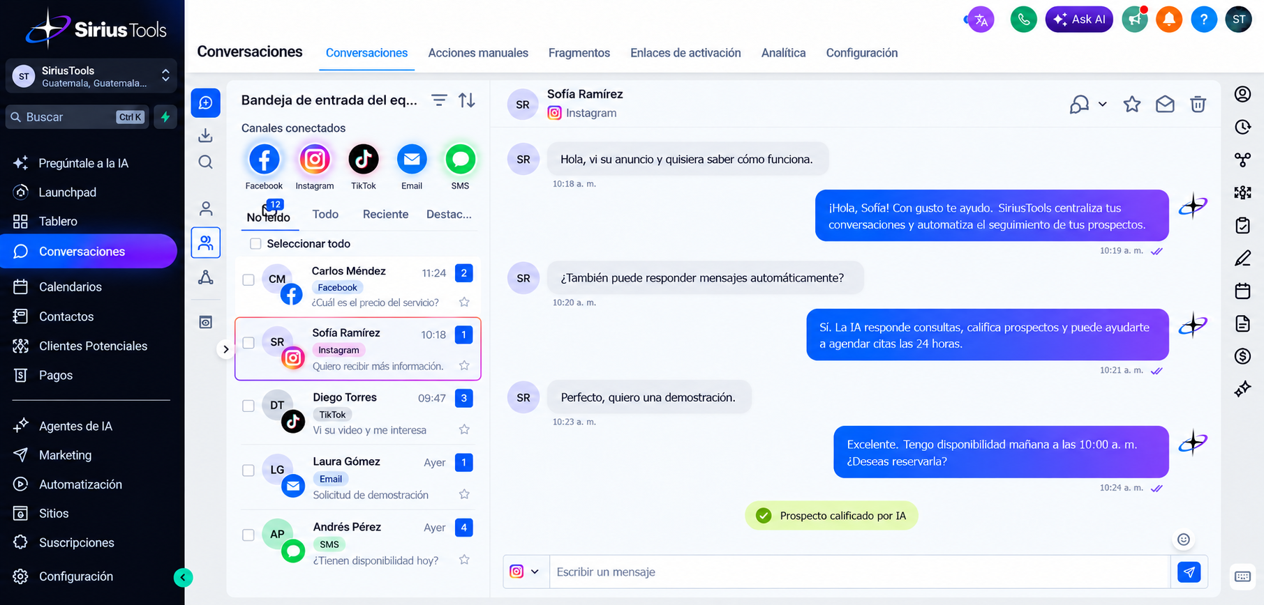 Email marketing de SiriusTools