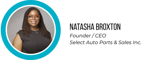 Natasha Broxton, Founder & CEO of Select Auto Parts & Sales
