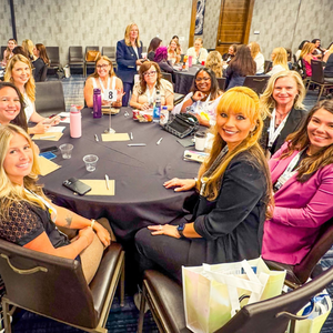 women interaction at a Women In Automotive conference