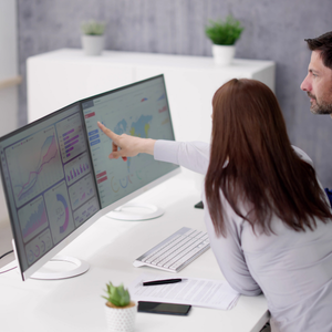 Leader identifying inconsistencies in dealership performance data