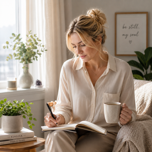 Woman reflecting on burnout recovery and sustainable leadership growth Woman reflecting on burnout recovery and sustainable leadership growth
