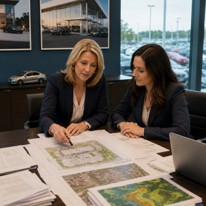 Experienced woman mentoring the next generation of commercial real estate professionals