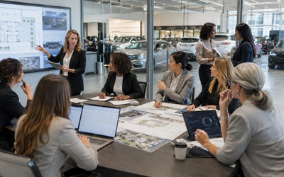 Women working across nontraditional careers that support the automotive industry