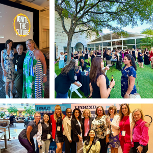 Women attending an automotive conference