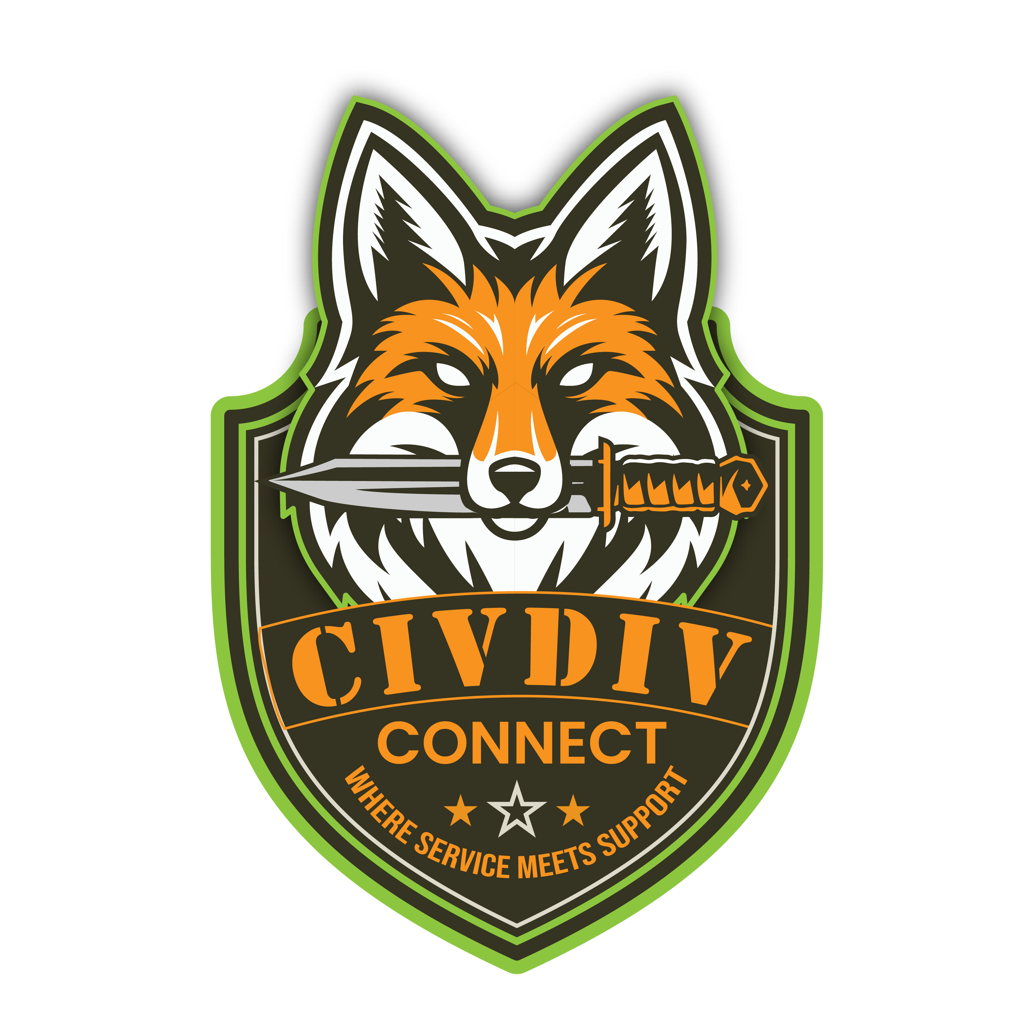 CIVDIV Connect Fox Mascot
