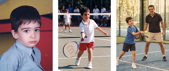 Joaquin's life around tennis and rackets