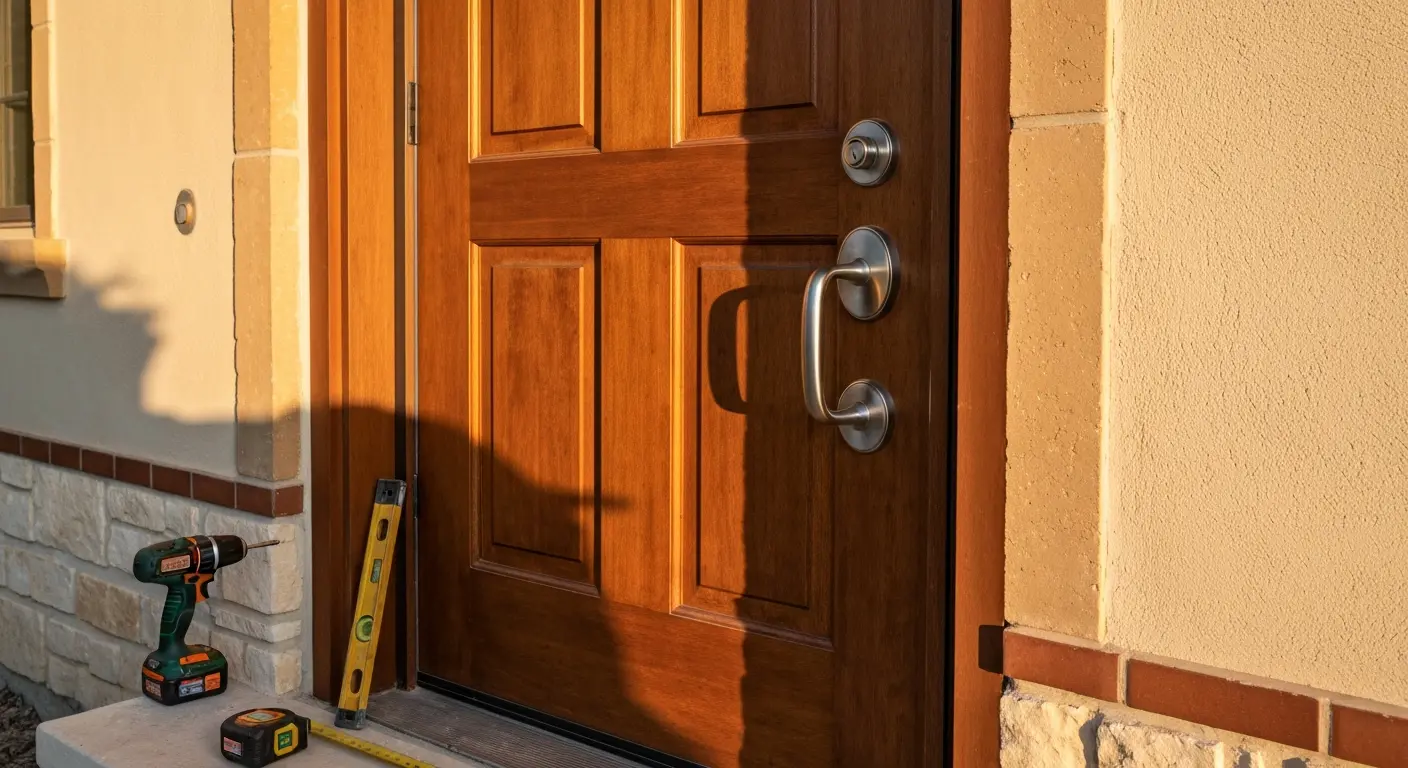 Door hardware installation
