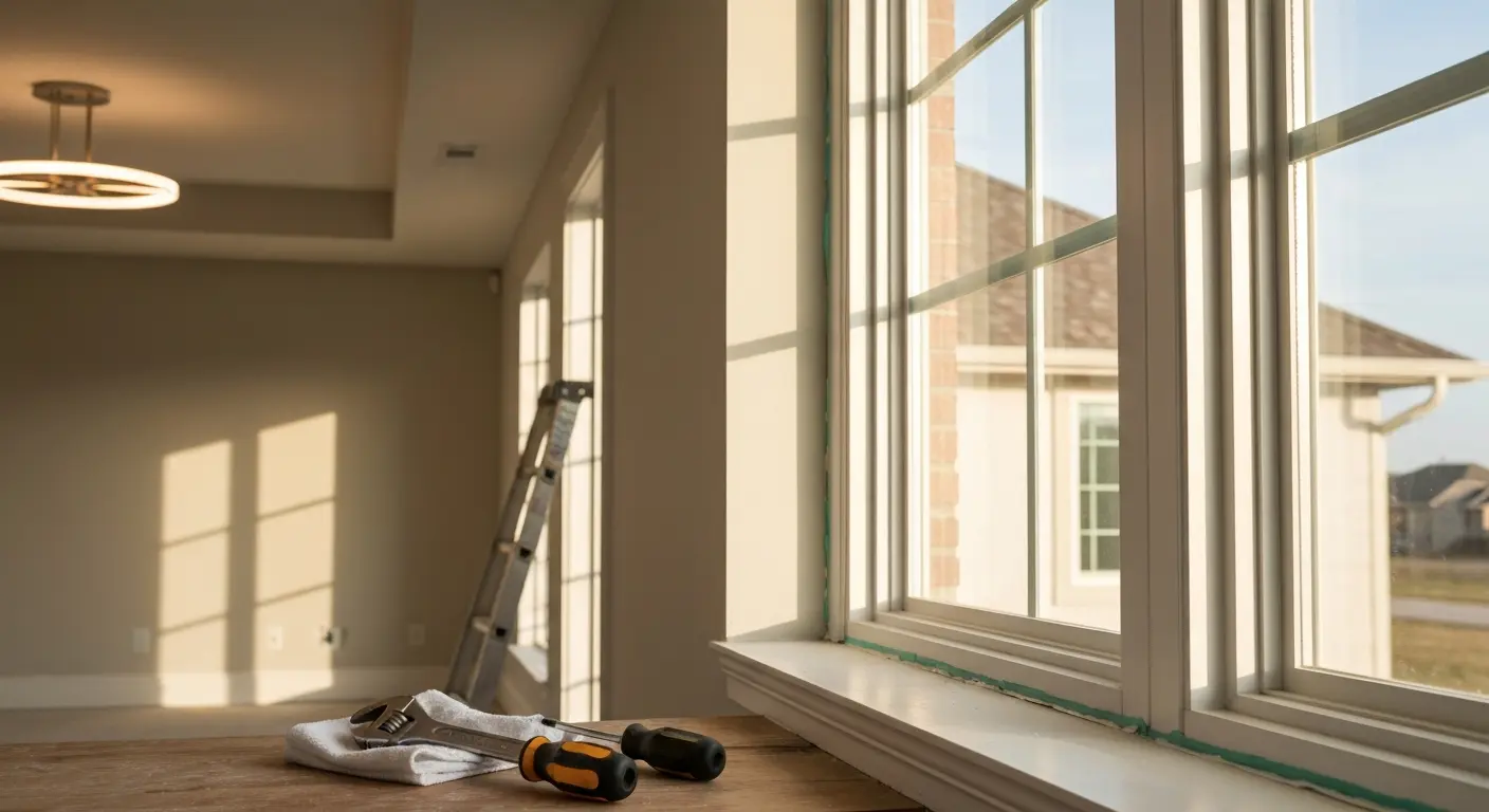 Light fixture and window installation