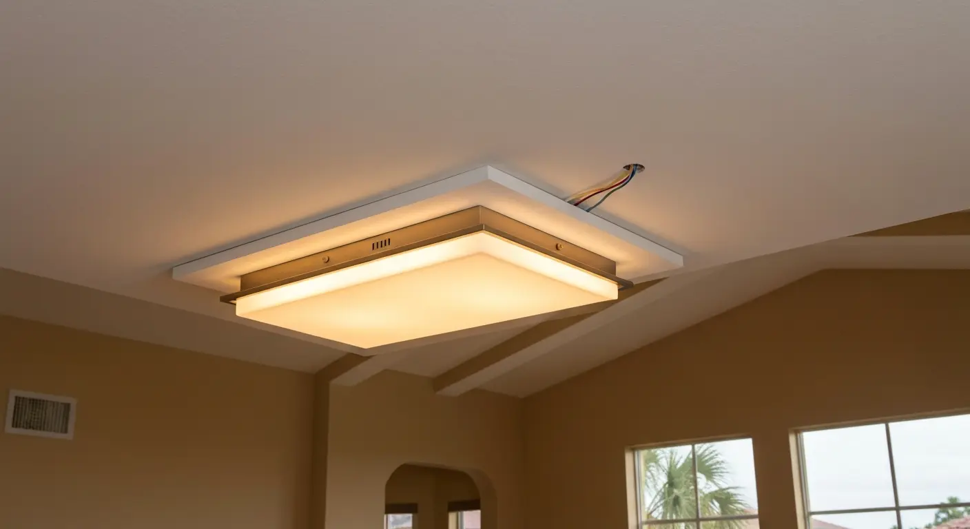 Light fixture installation in Live Oak
