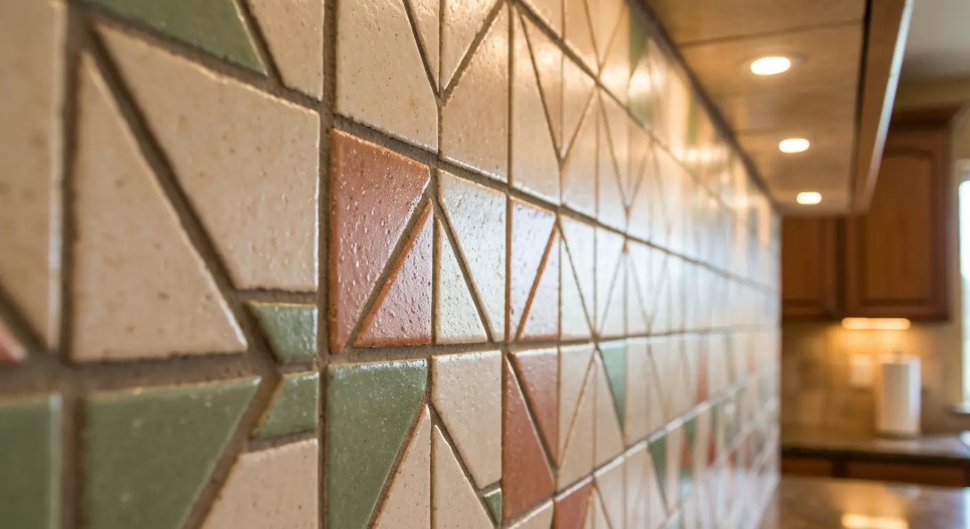 Mosaic tile backsplash design