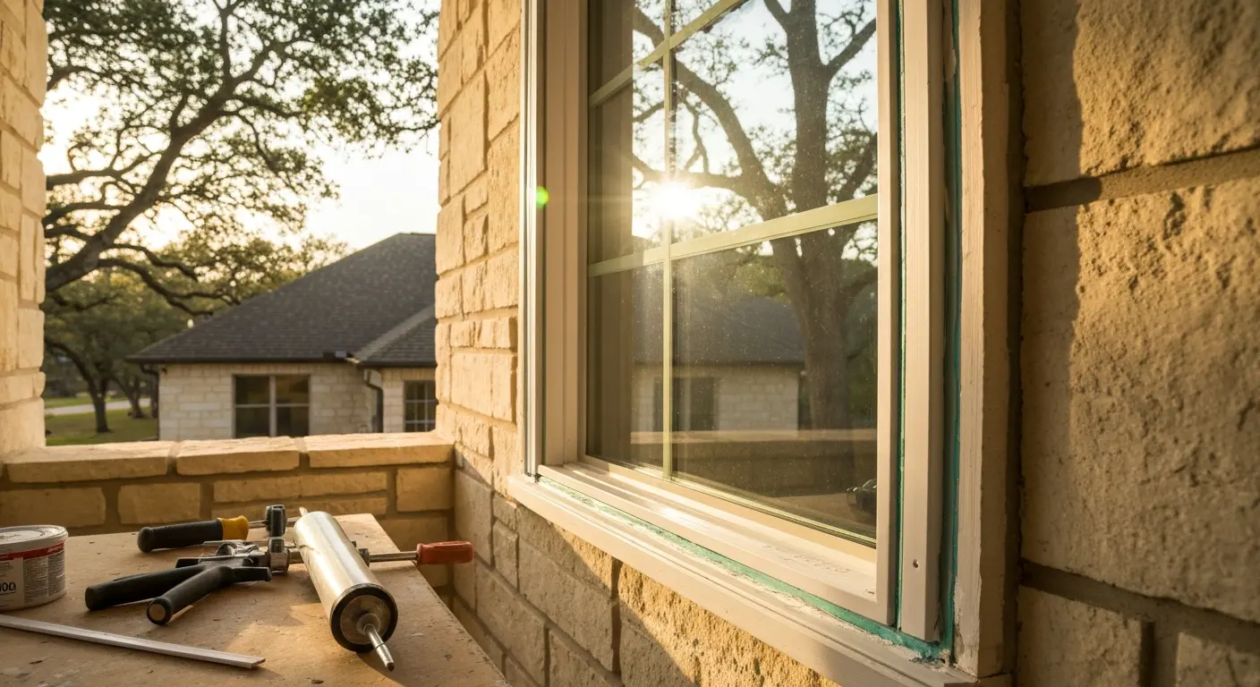 Window installation sealing in San Antonio