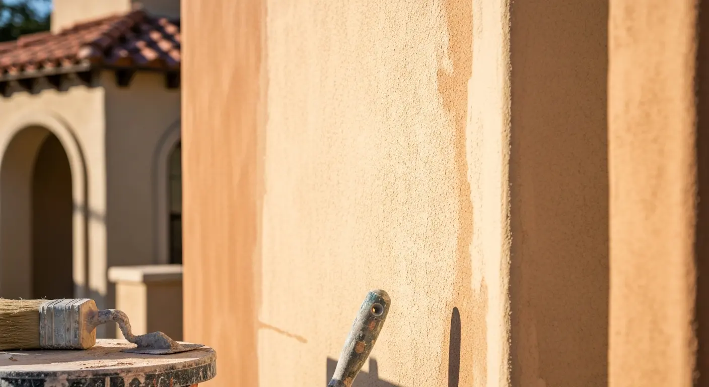 Stucco repair and painting