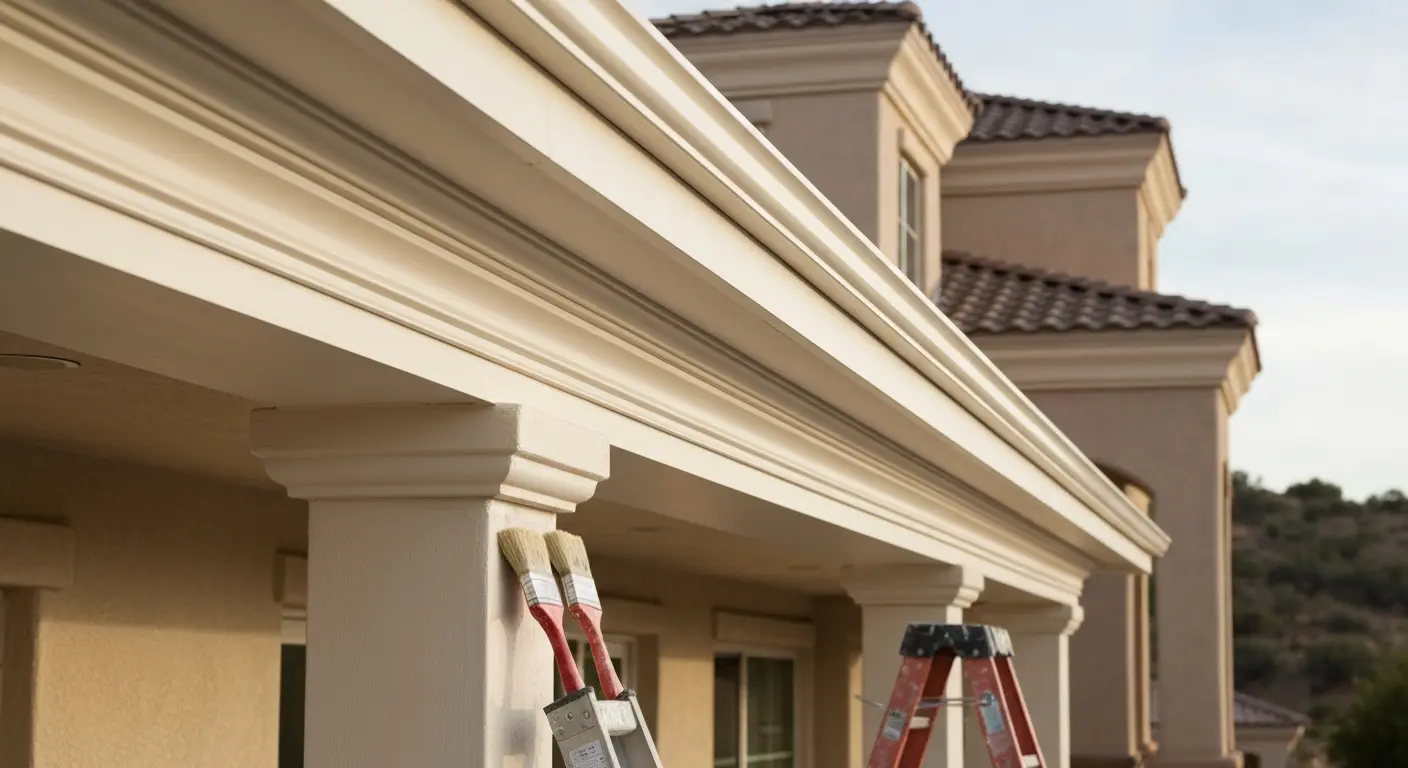 Exterior painting work