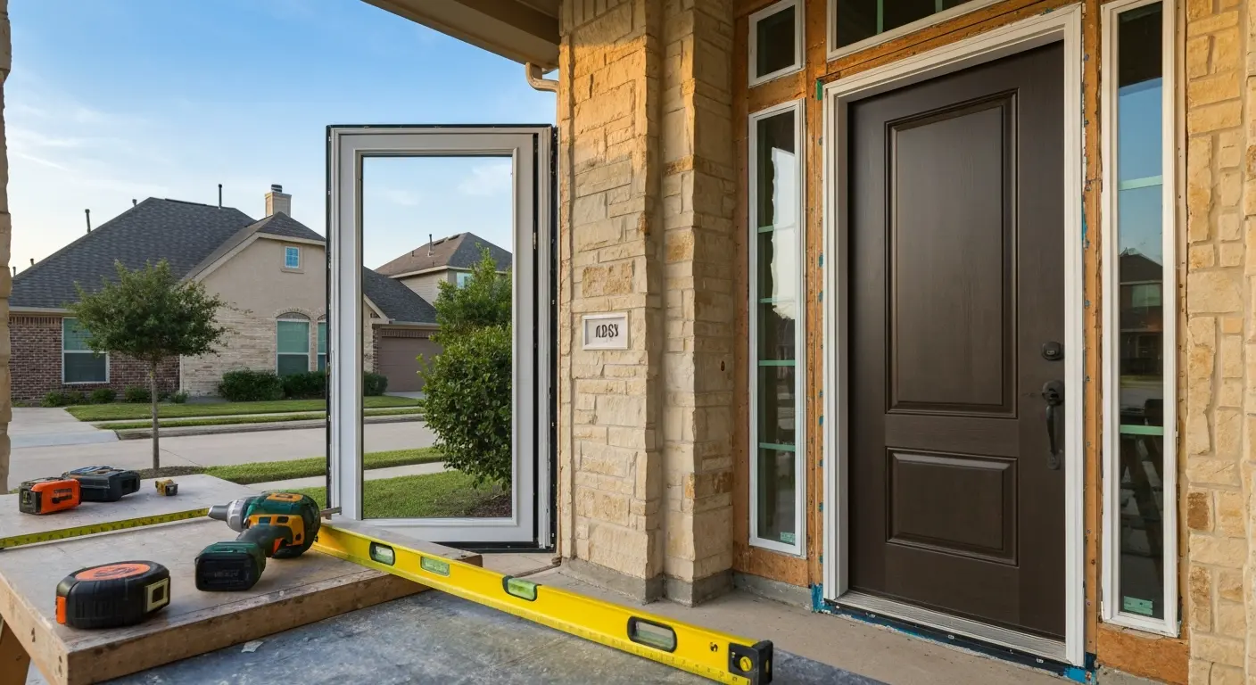 Door and window installation work
