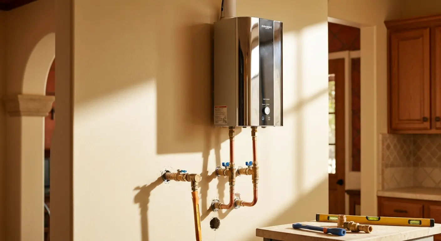 Tankless water heater system