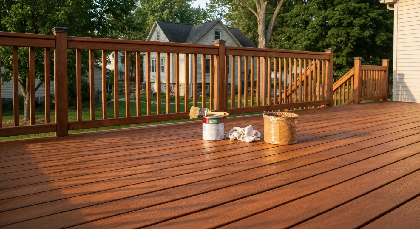 Deck staining service