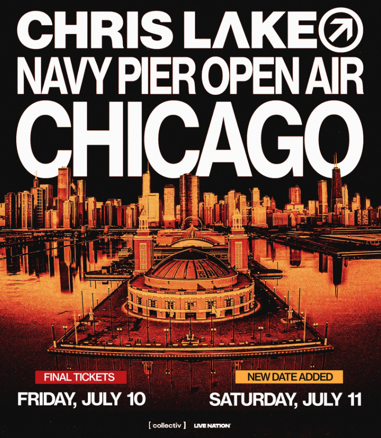 Chris Lake at Navy Pier East End Plaza, Chicago, July 2026