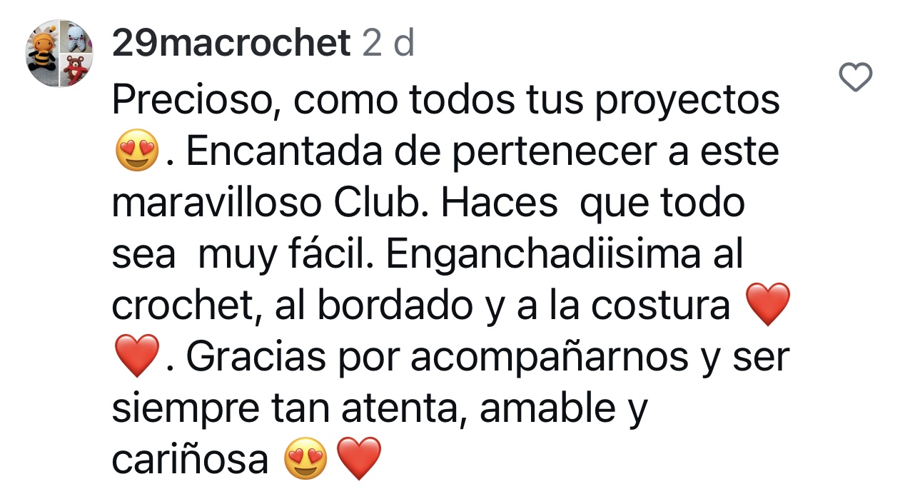 Captura de pantalla de testimonio de alumna del club Pepapirula