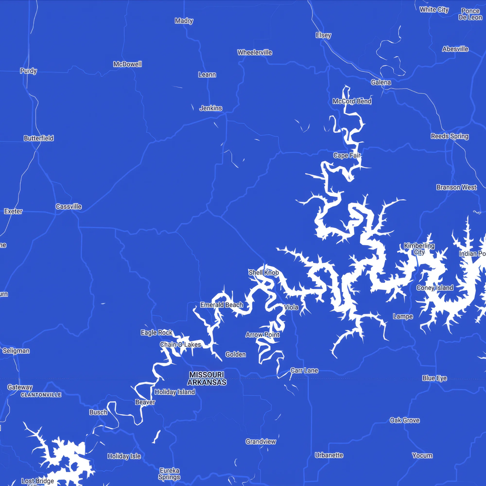 Service area map