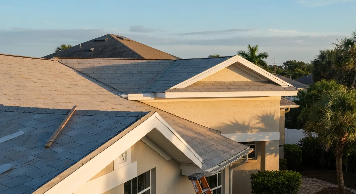 Storm damage roof repair