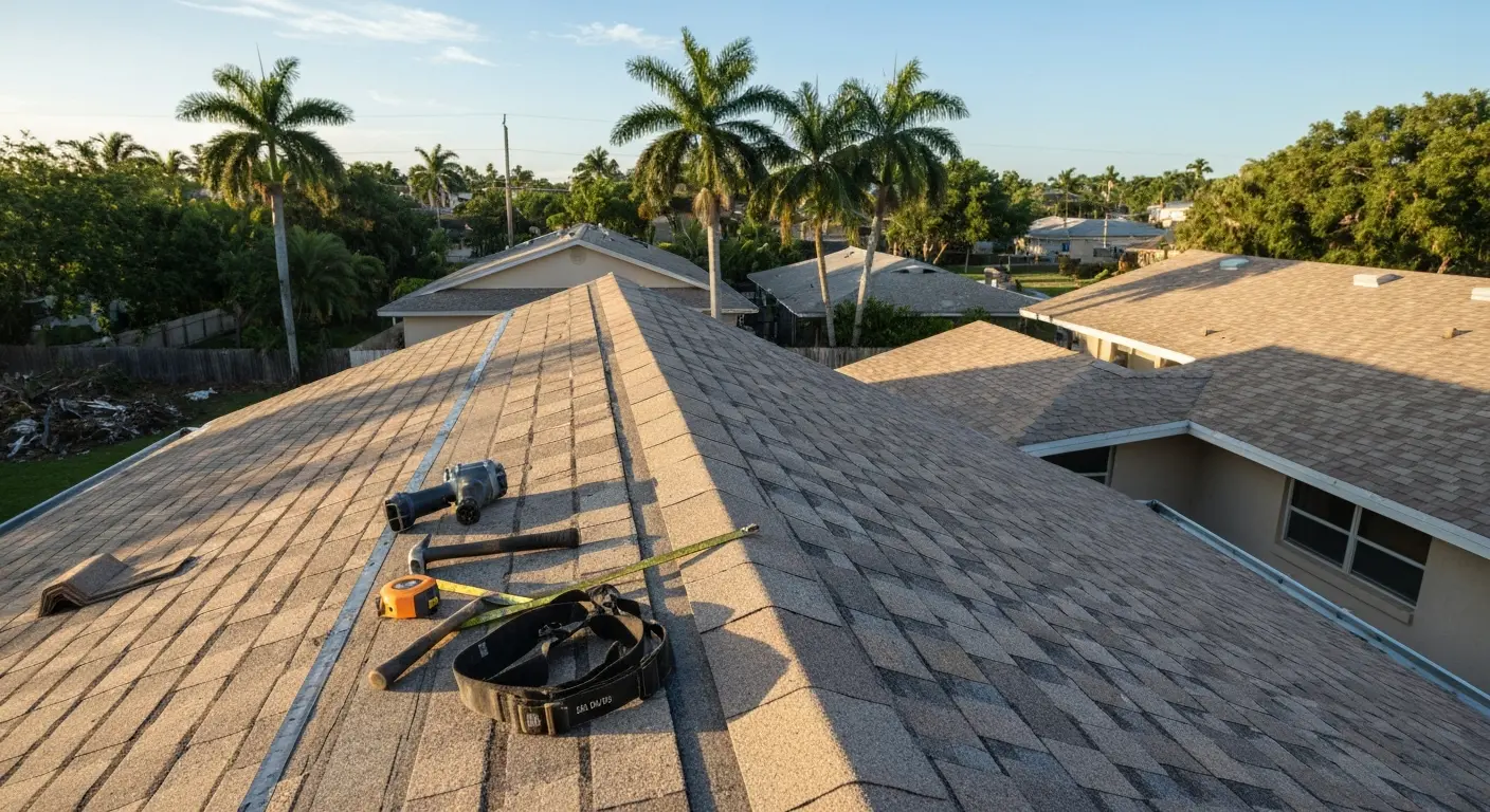 Emergency roof repair after storm in Sarasota