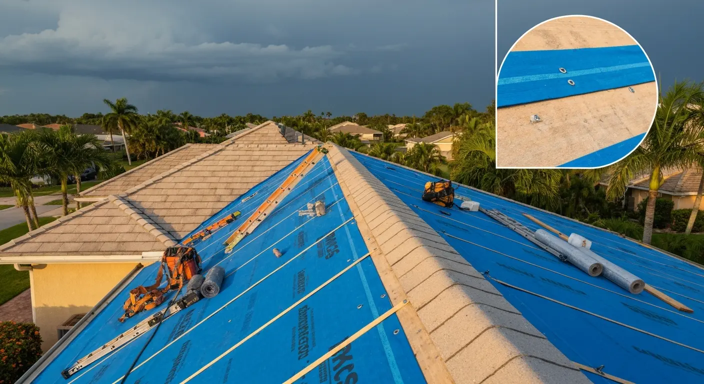 Emergency storm damage repair