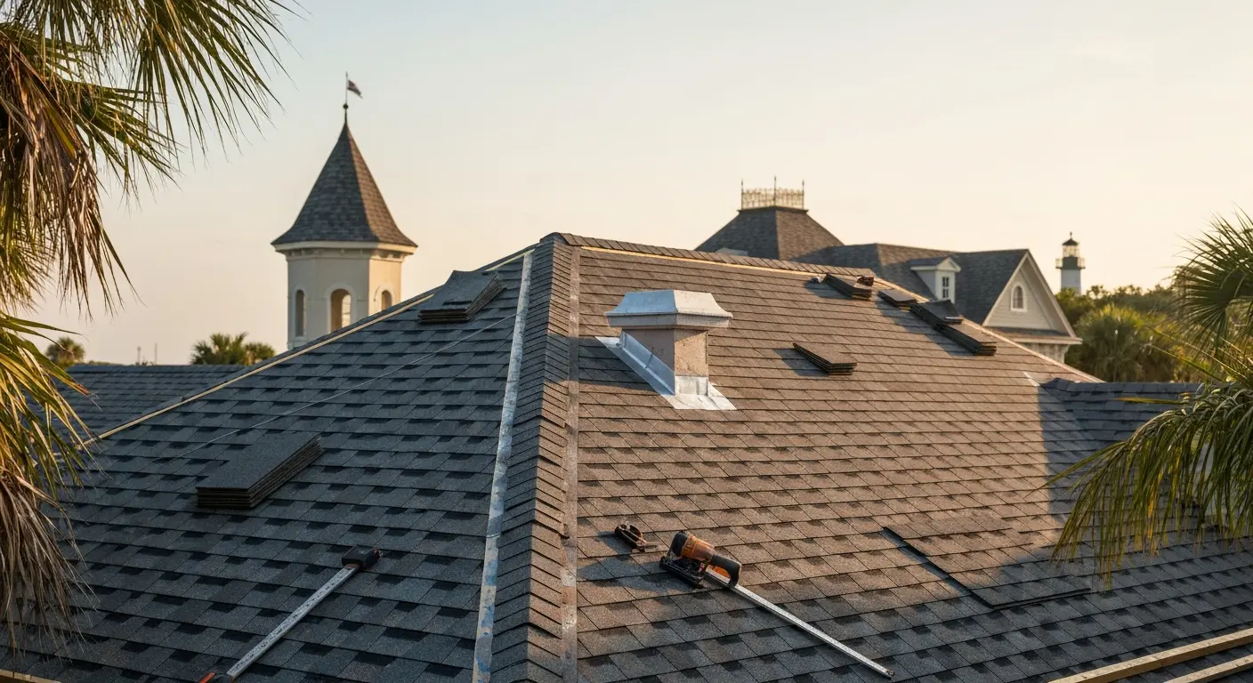 Roof installation project in Boca Grande