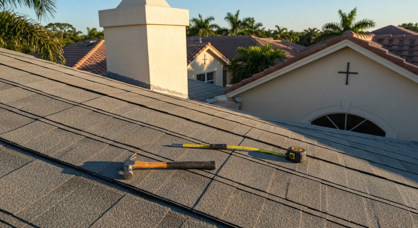 Roof repair work