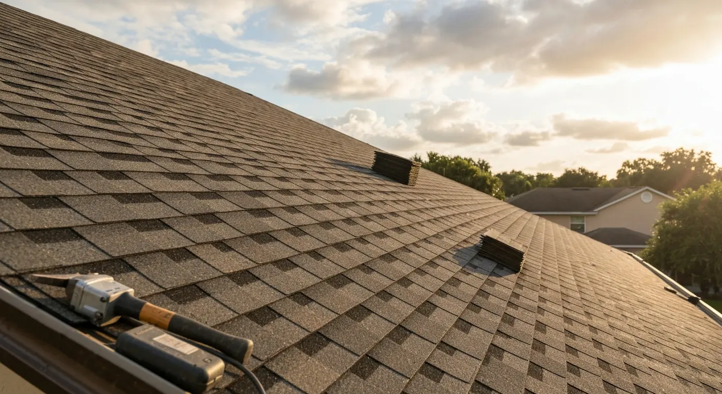 Residential roof installation