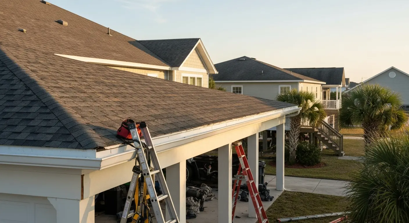 Storm damage restoration